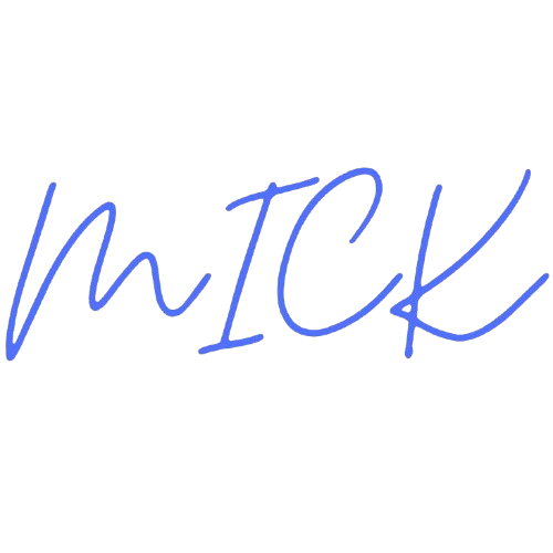 Mick reviews logo